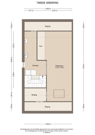 Floorplan - Hooge Veld 35, 4152 DA Rhenoy